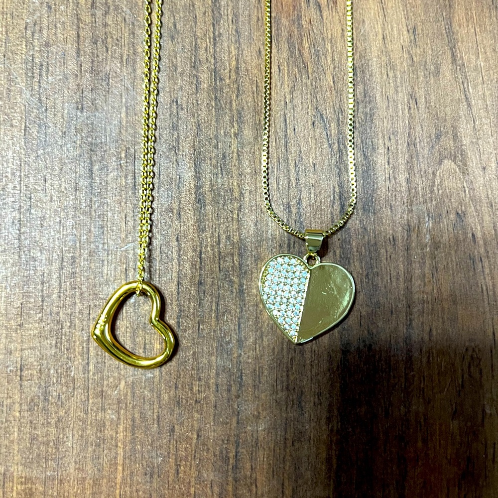 Gold plated necklaces